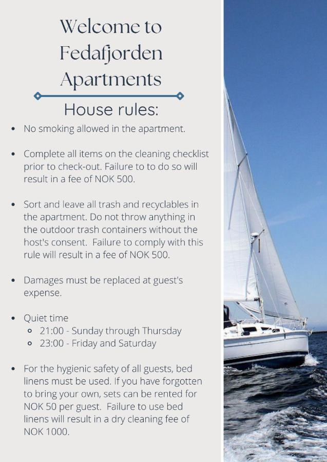 Fedafjorden Apartments エクステリア 写真